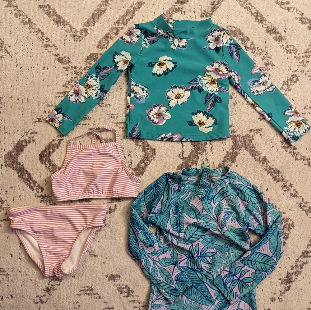 Cat & Jack Bathing Suit Bundle size 3T